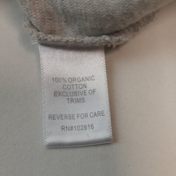 Garnet Hill Organic Cotton Gray Thermal Knit Raglan Top L Base Layer Gorpcore - Picture 6 of 7